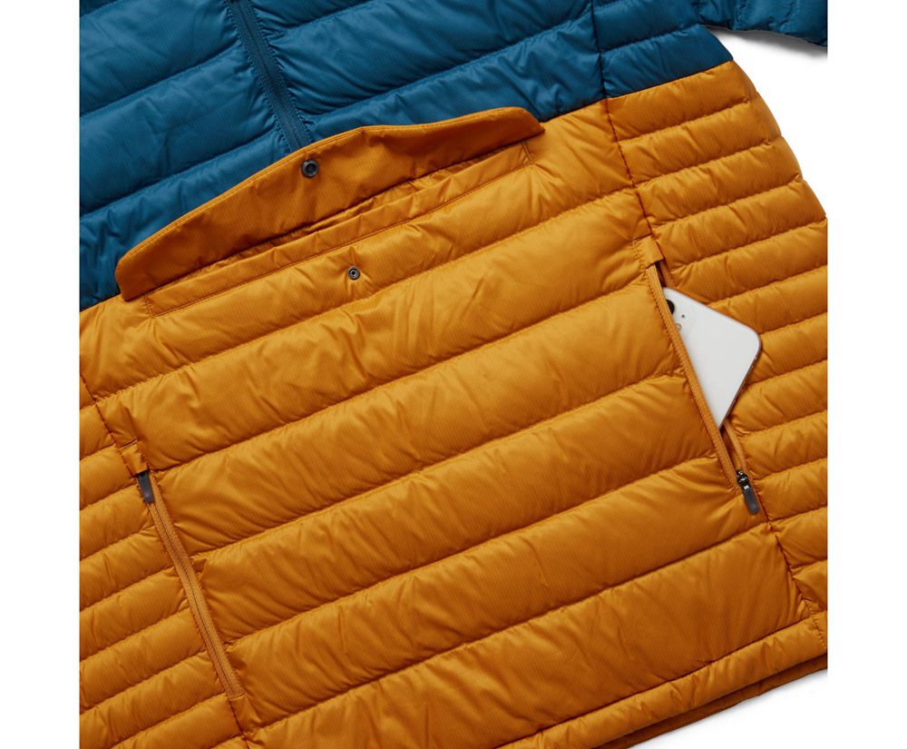 Merrell Jackets Blue/Yellow - Ridgevent™ Thermo Anorak - Mens 79KBNJFDM